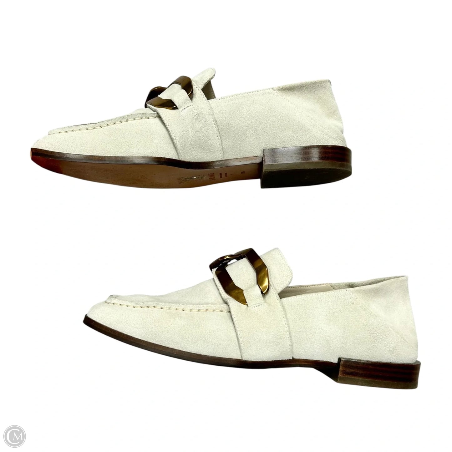 Shoes Flats By Frame In Grey, Size: 5.5