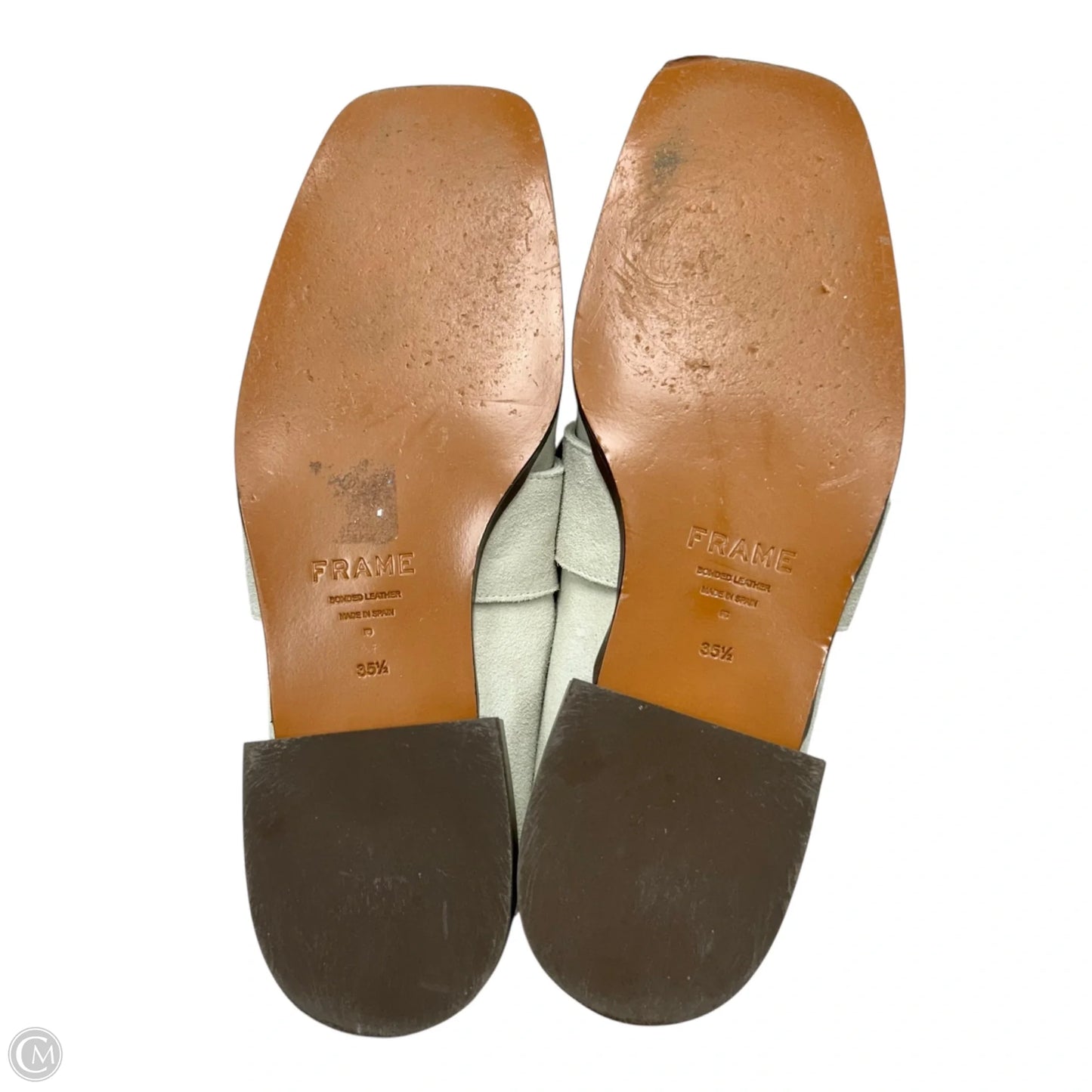 Shoes Flats By Frame In Grey, Size: 5.5