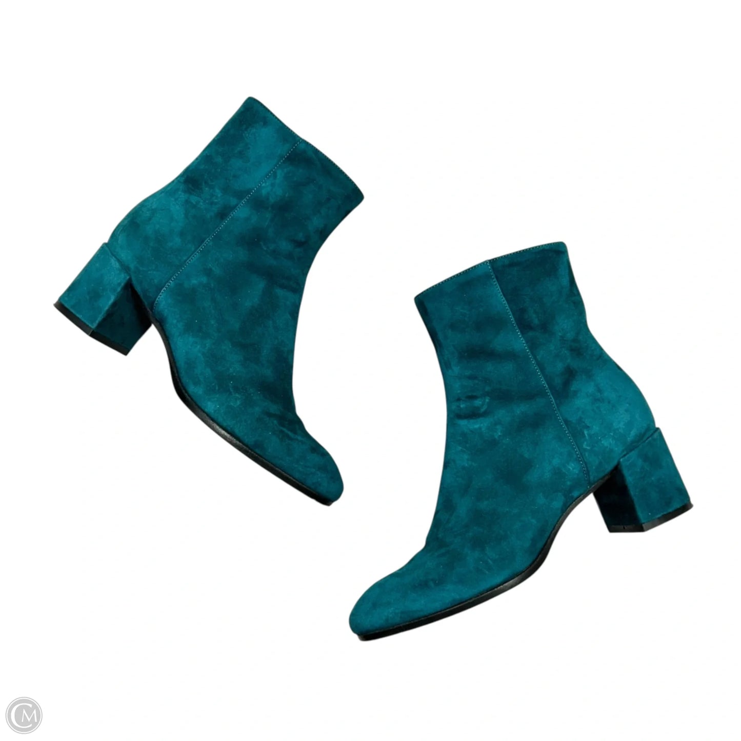 Boots Ankle Heels By M. Gemi In Teal, Size: 6