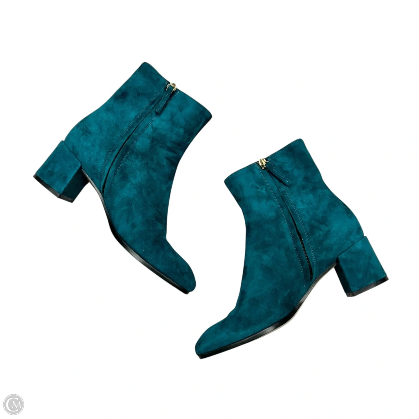 Boots Ankle Heels By M. Gemi In Teal, Size: 6