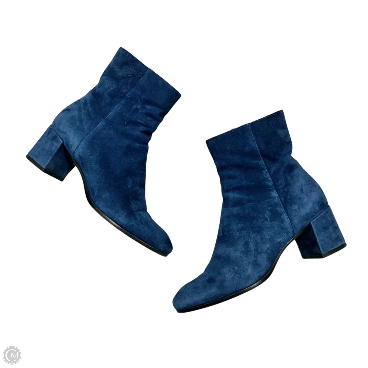 Boots Ankle Heels By M Gemi In Blue, Size: 6