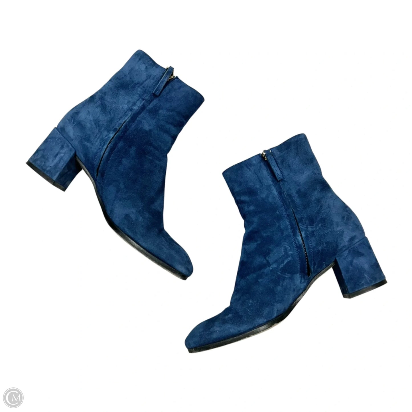 Boots Ankle Heels By M Gemi In Blue, Size: 6