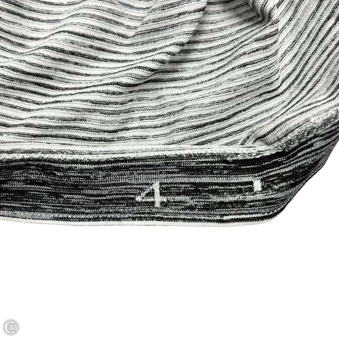 Athletic Top Short Sleeve By Lululemon In Striped Pattern, Size: S