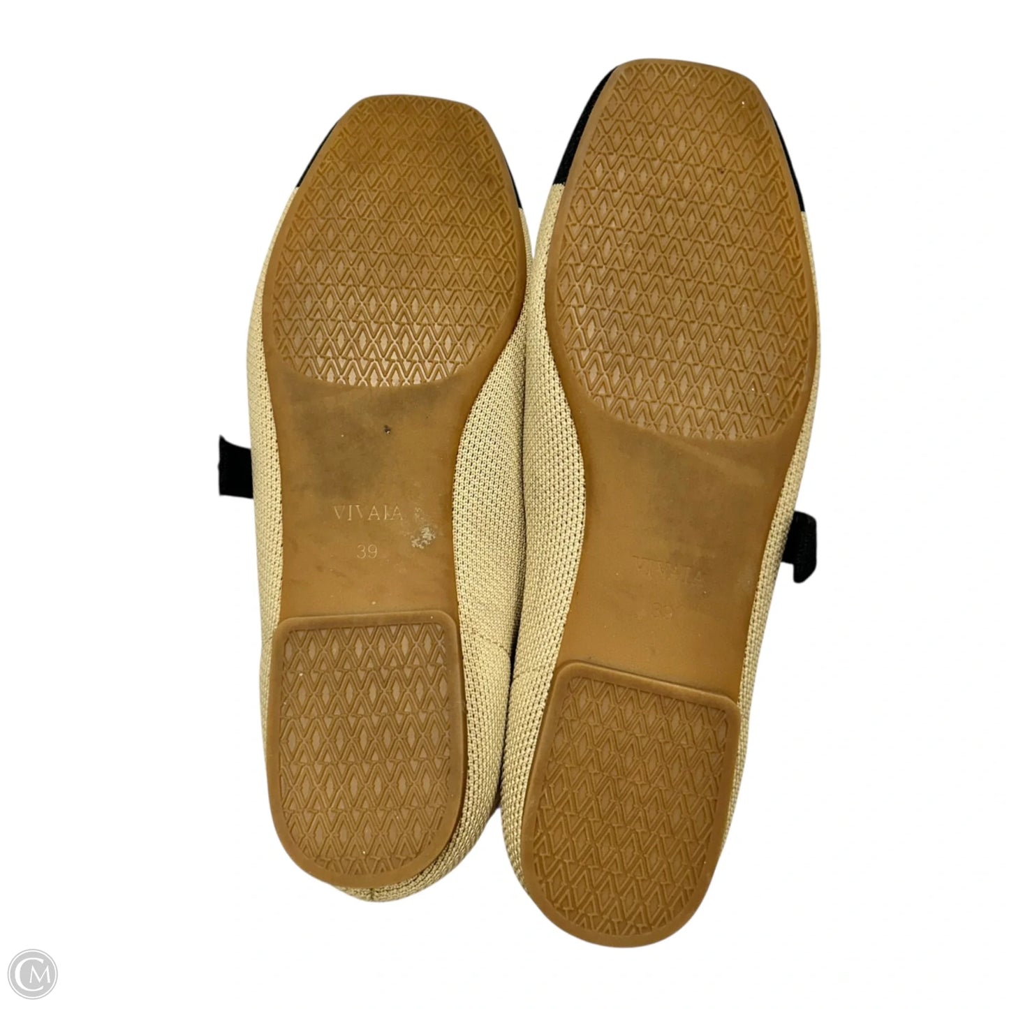 Shoes Flats By Vivaia In Black & Tan, Size: 9