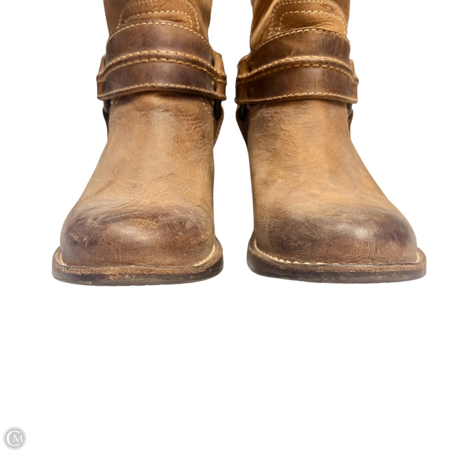 Boots Designer By Frye In Tan, Size: 8.5
