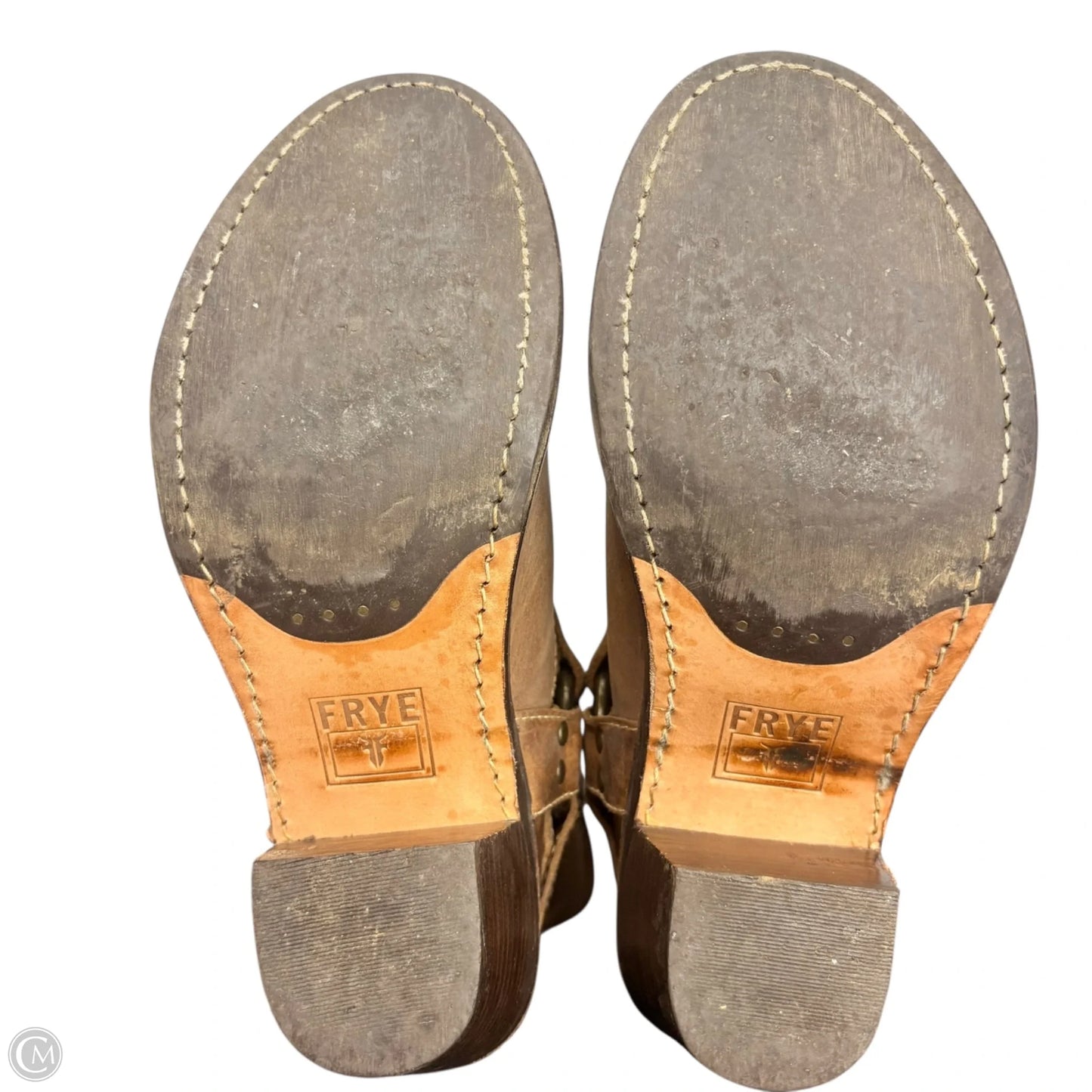 Boots Designer By Frye In Tan, Size: 8.5