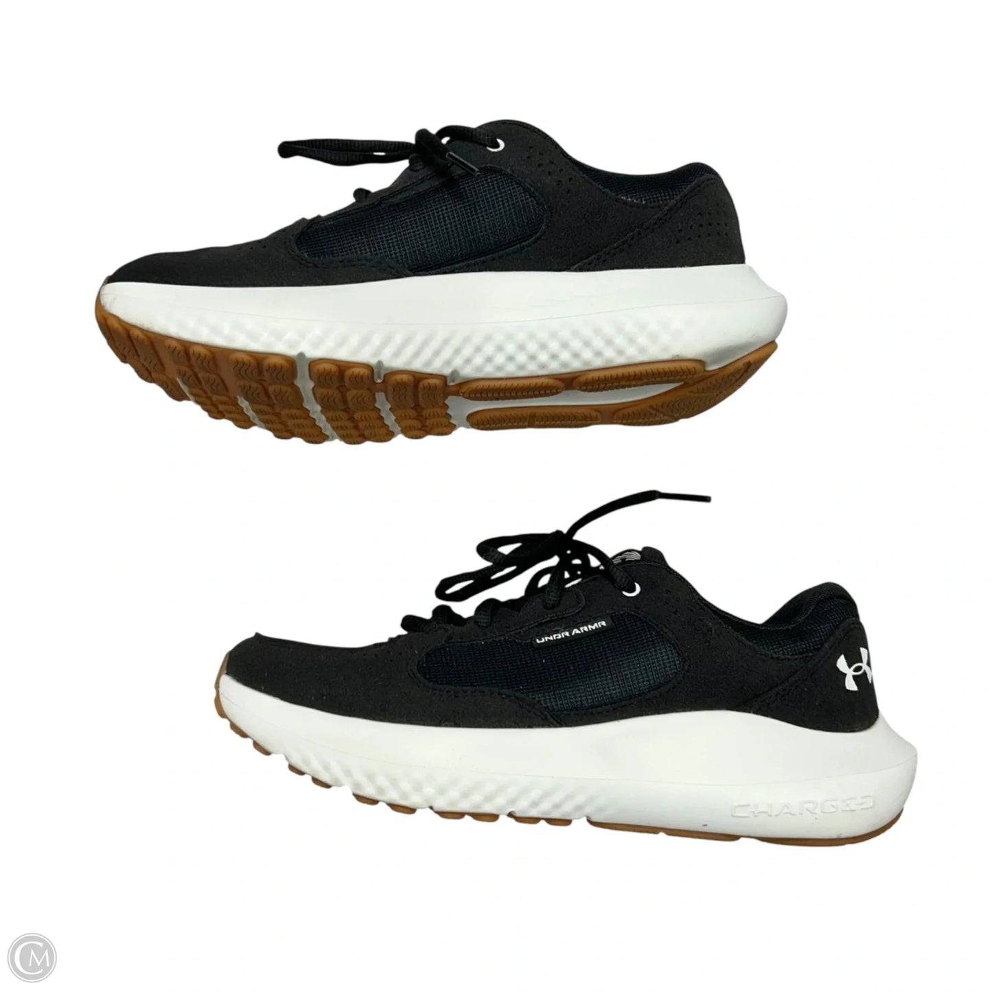 Shoes Athletic By Under Armour In Black & White, Size: 7