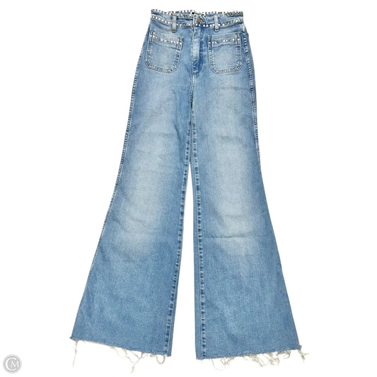 Jeans Wide Leg By Wrangler In Blue Denim, Size: 0