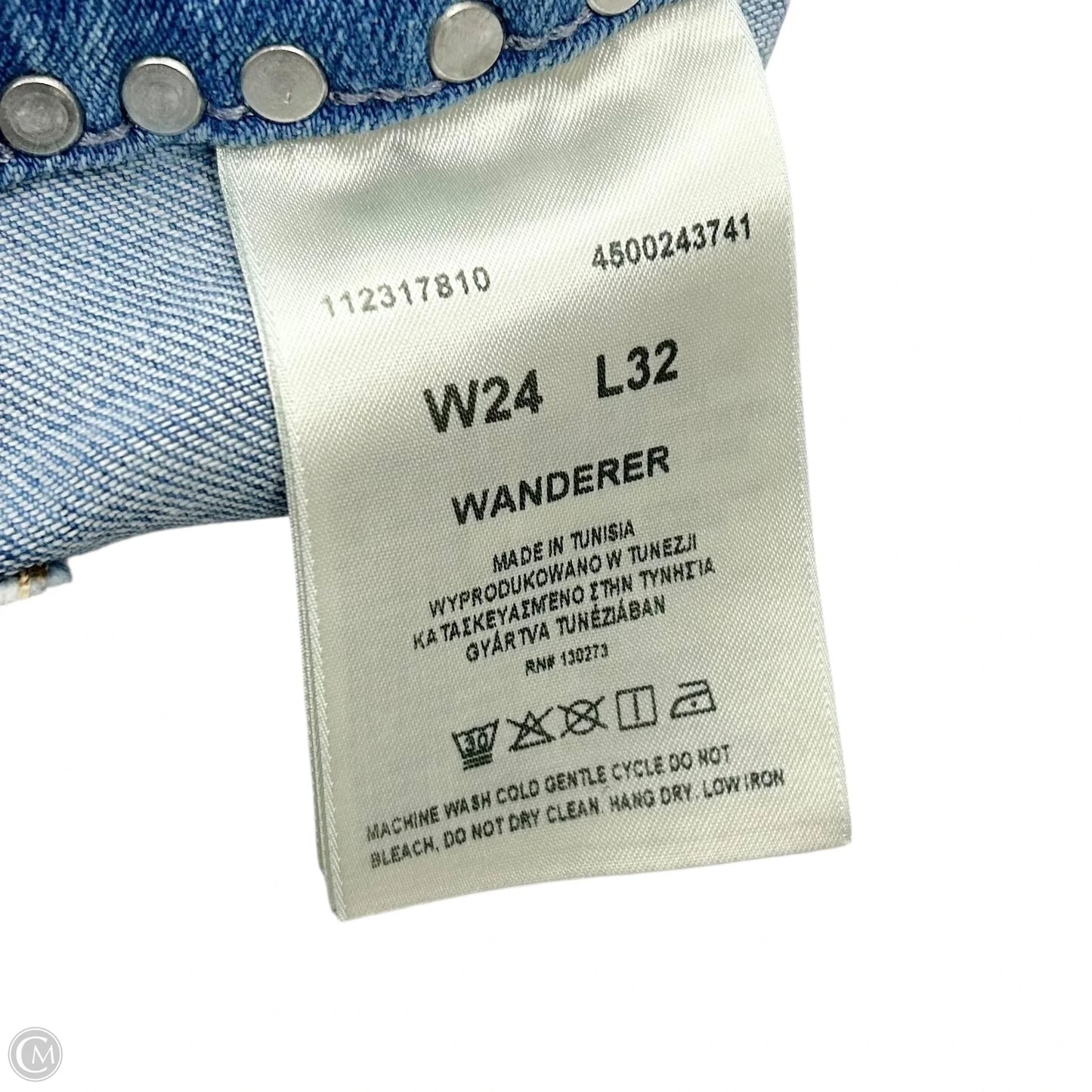 Jeans Wide Leg By Wrangler In Blue Denim, Size: 0