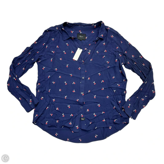 Top Long Sleeve By Rails In Navy, Size: L