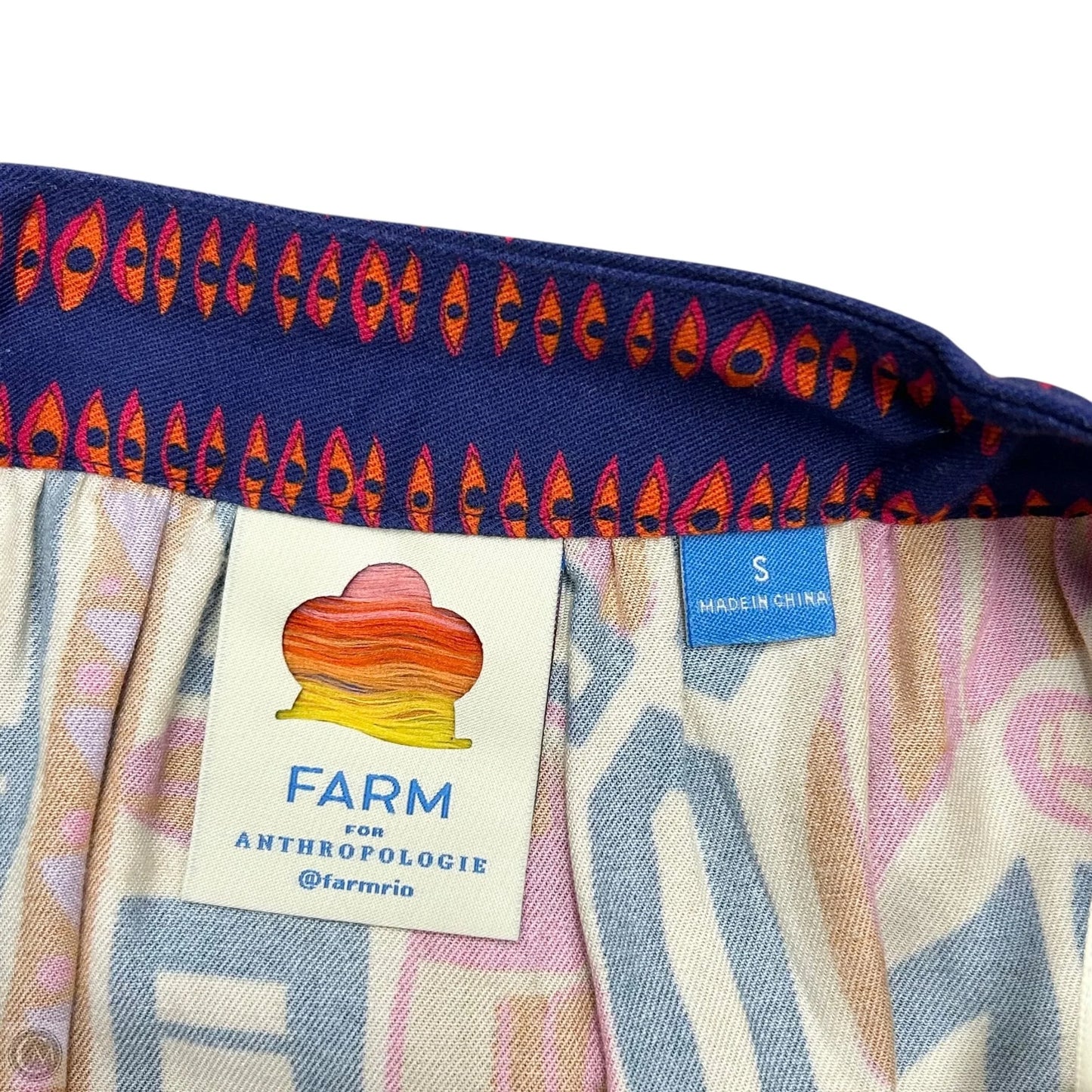 Skirt Maxi By Farm Rio In Pink & Yellow, Size: S