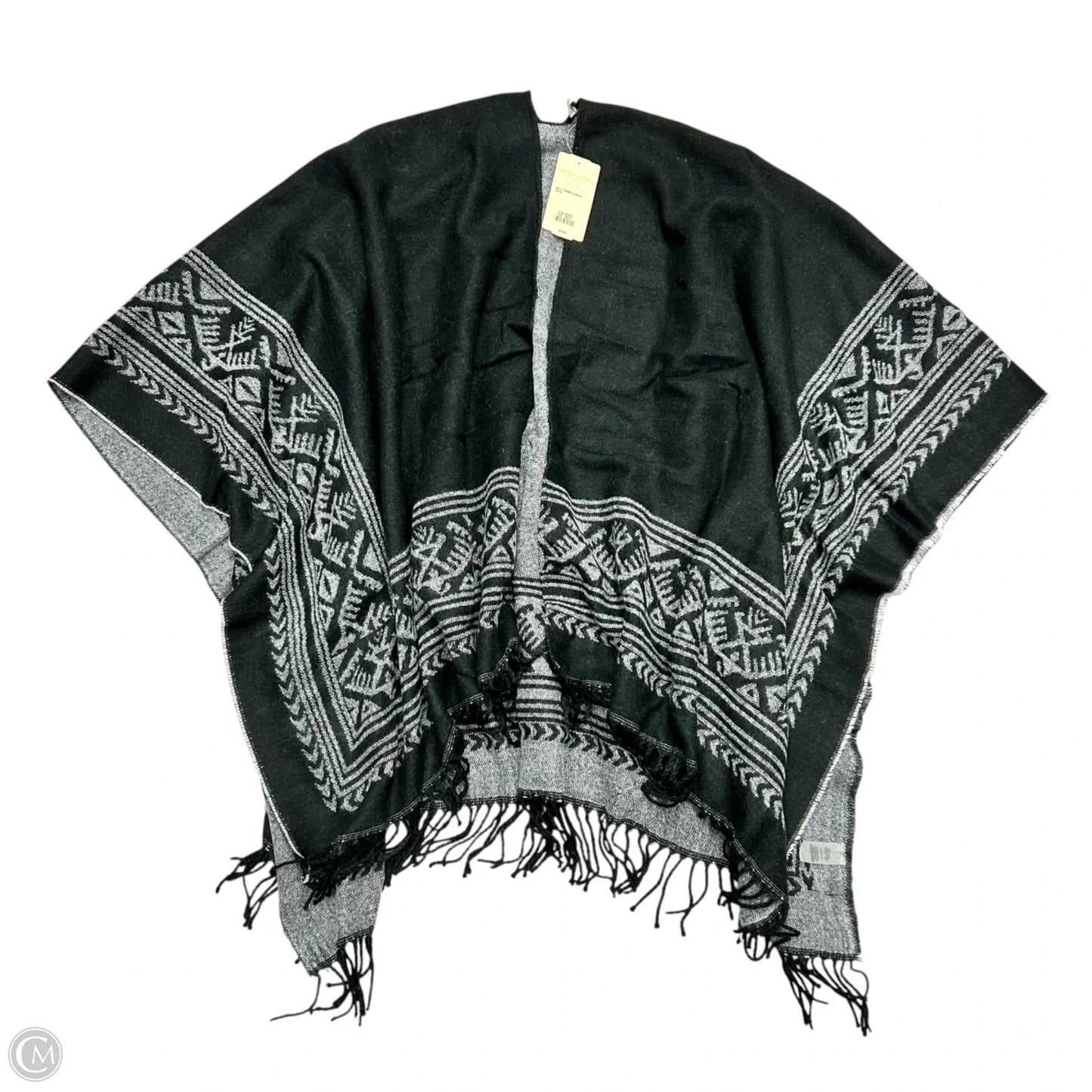 Shawl By Soft Surroundings In Black & Grey, Size: Osfm