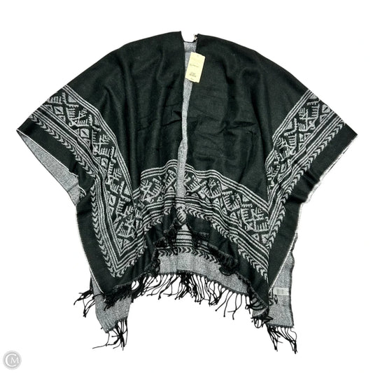 Shawl By Soft Surroundings In Black & Grey, Size: Osfm