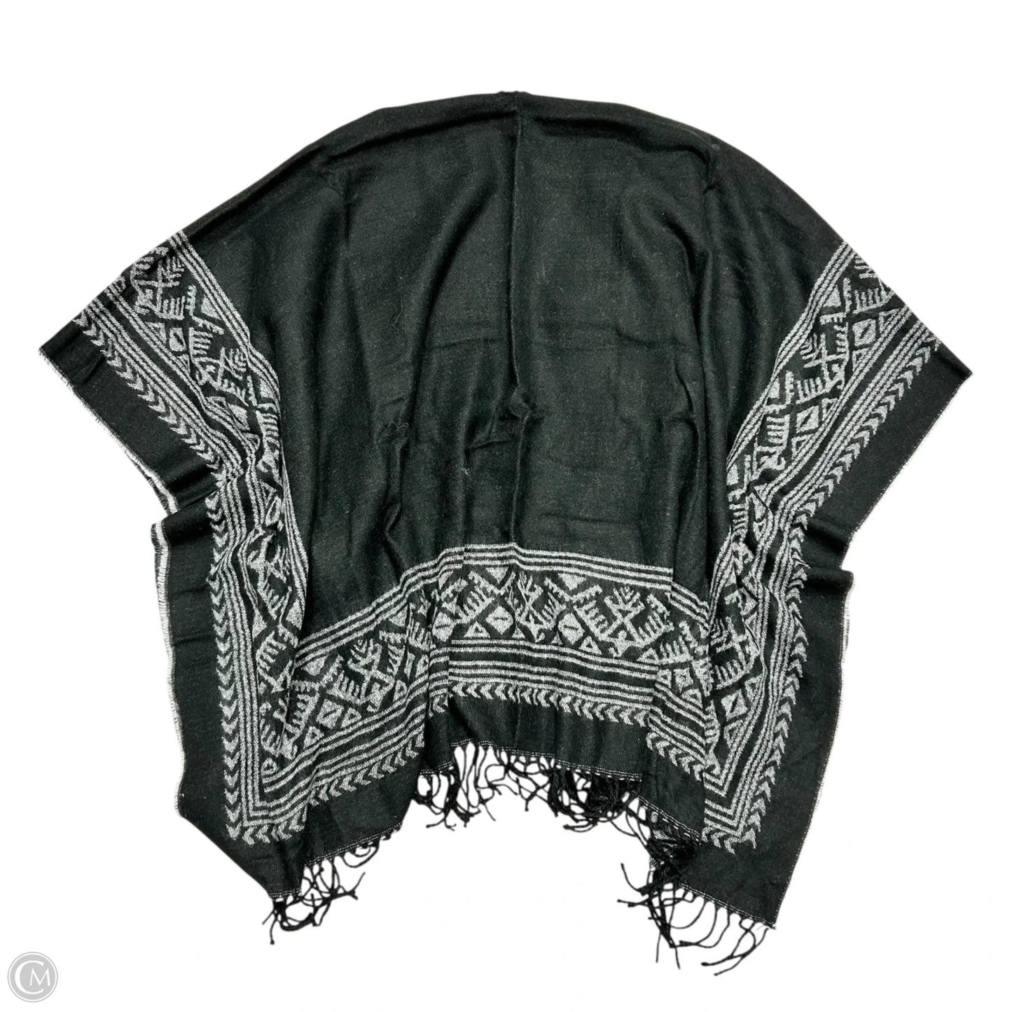 Shawl By Soft Surroundings In Black & Grey, Size: Osfm