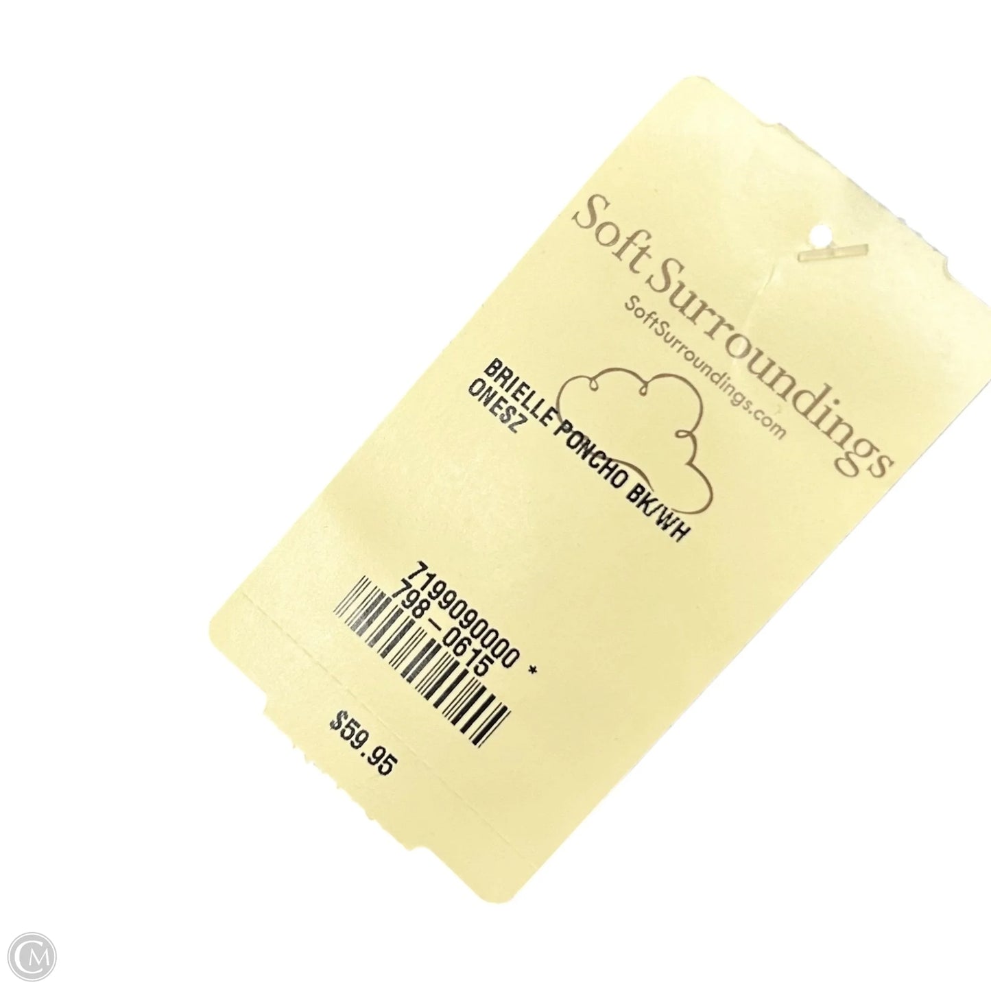 Shawl By Soft Surroundings In Black & Grey, Size: Osfm