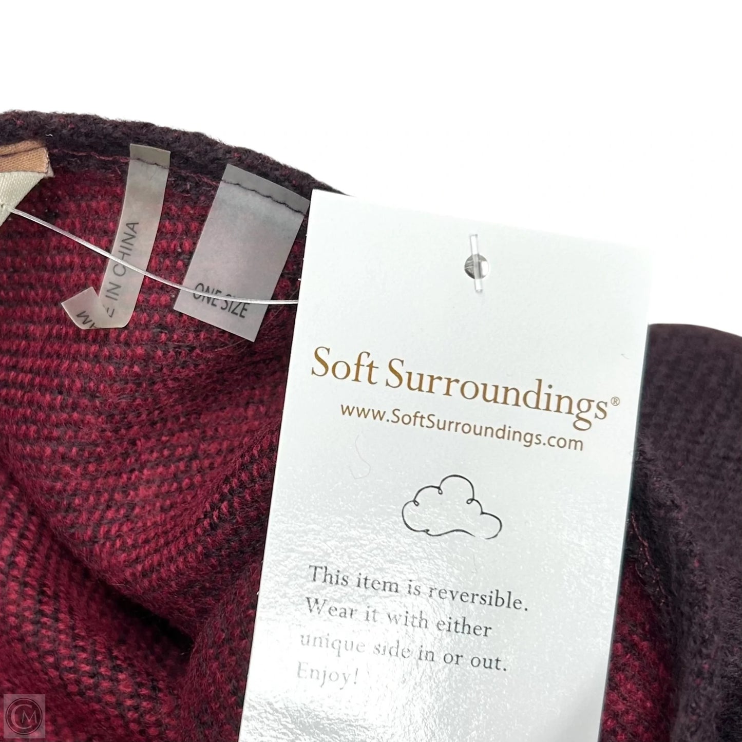 Shawl By Soft Surroundings In Maroon, Size: Osfm