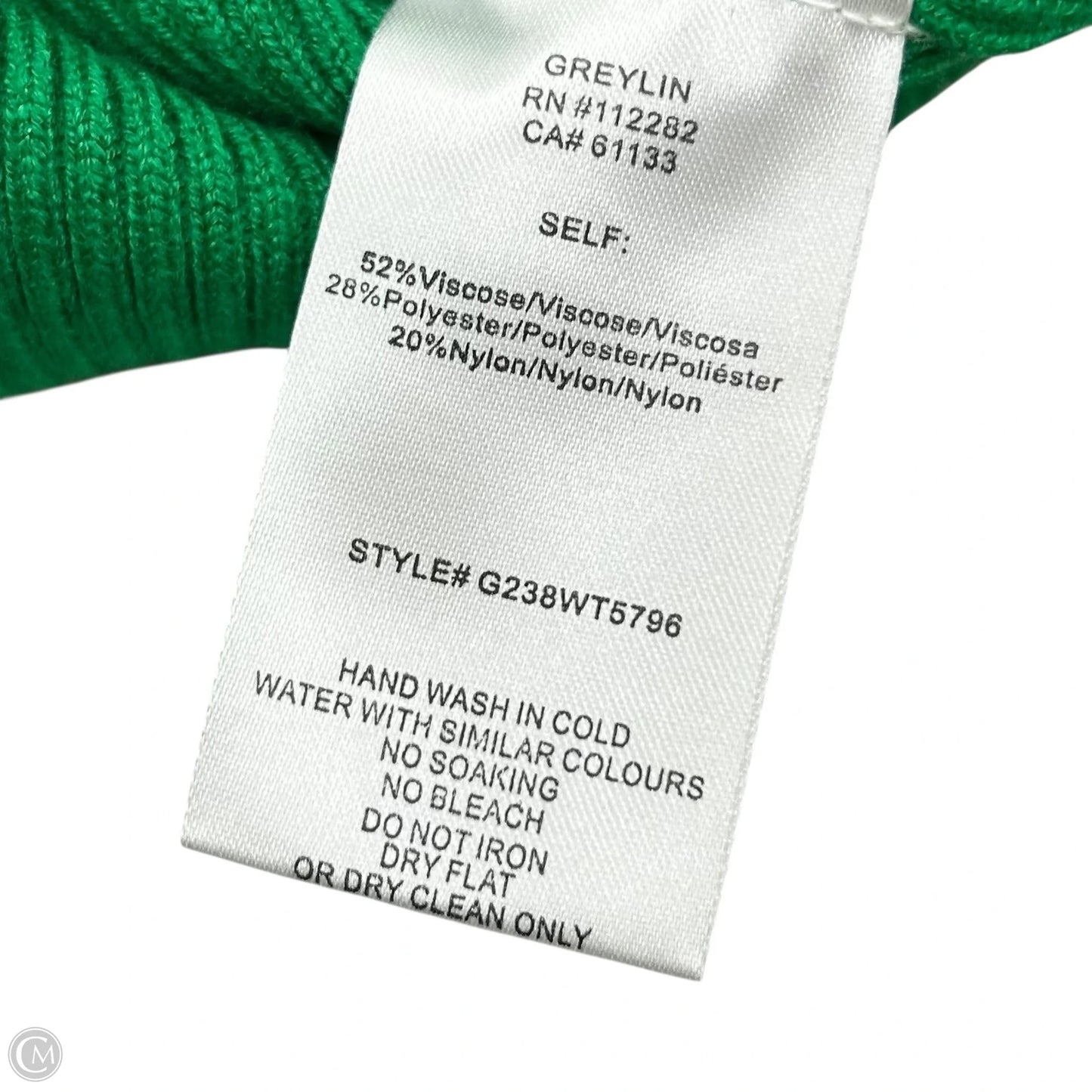 Top Long Sleeve By Greylin In Green, Size: S