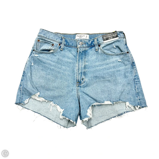 Shorts By Abercrombie And Fitch In Blue Denim, Size: 12