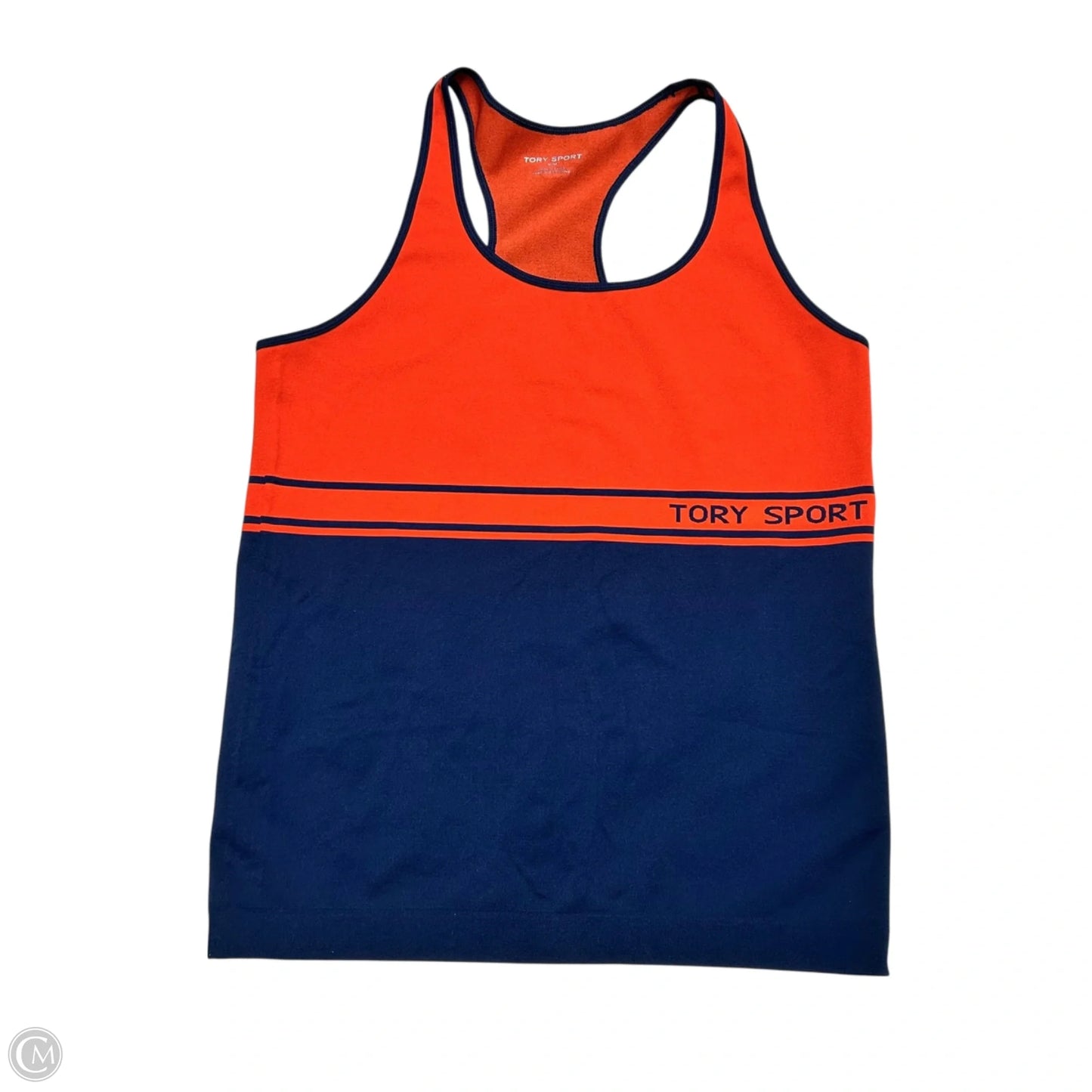Tank Top Designer By Tory Burch In Blue & Orange, Size: M