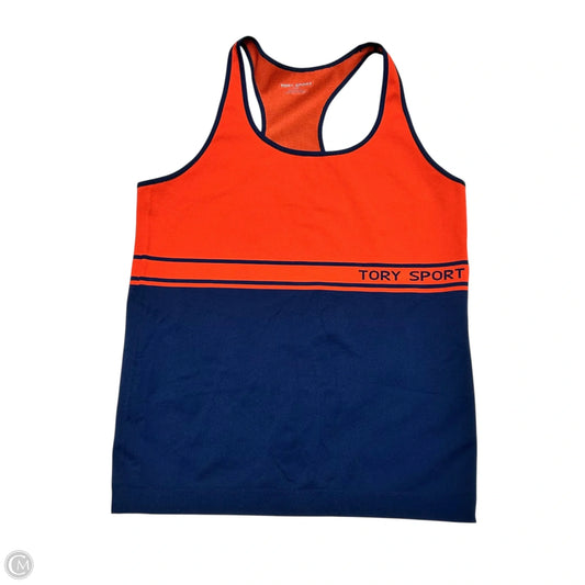 Tank Top Designer By Tory Burch In Blue & Orange, Size: M
