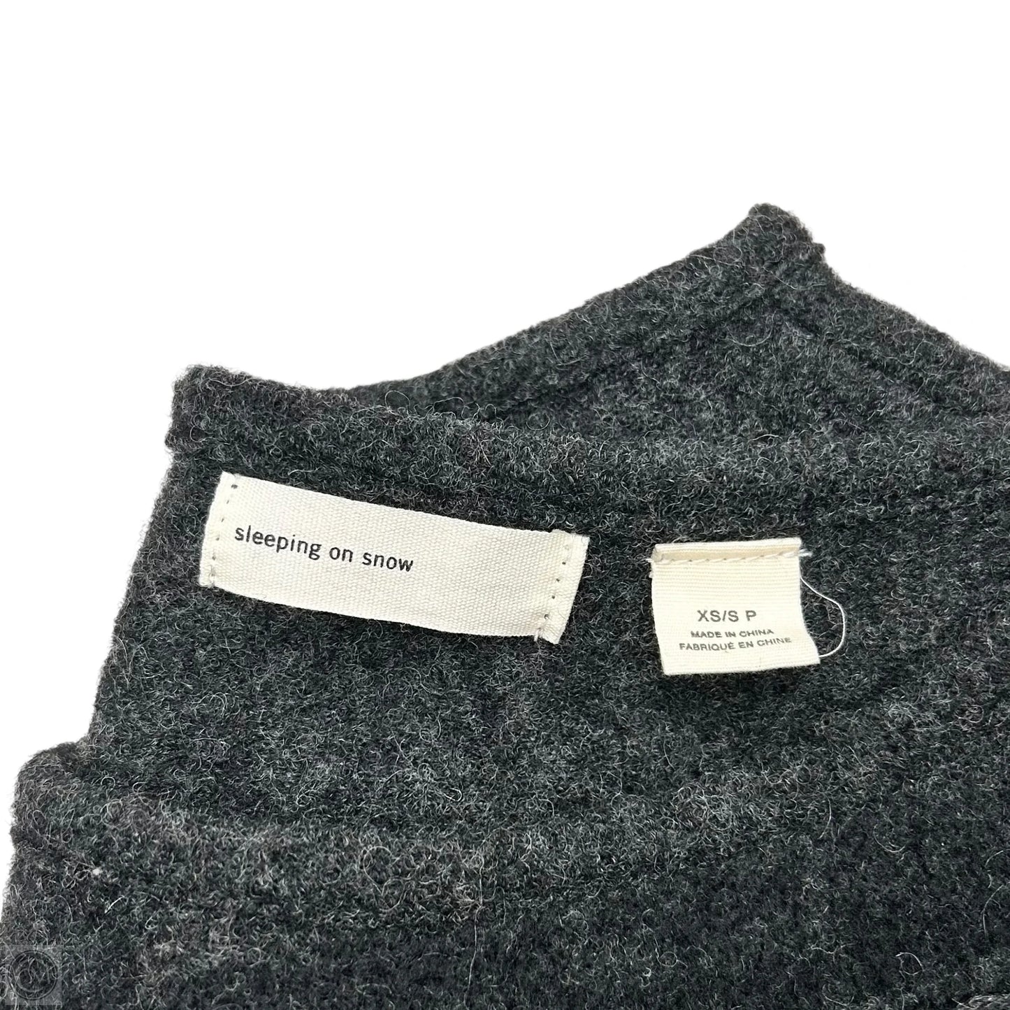 Sweater By Sleeping On Snow In Black & Grey, Size: XS/Sp
