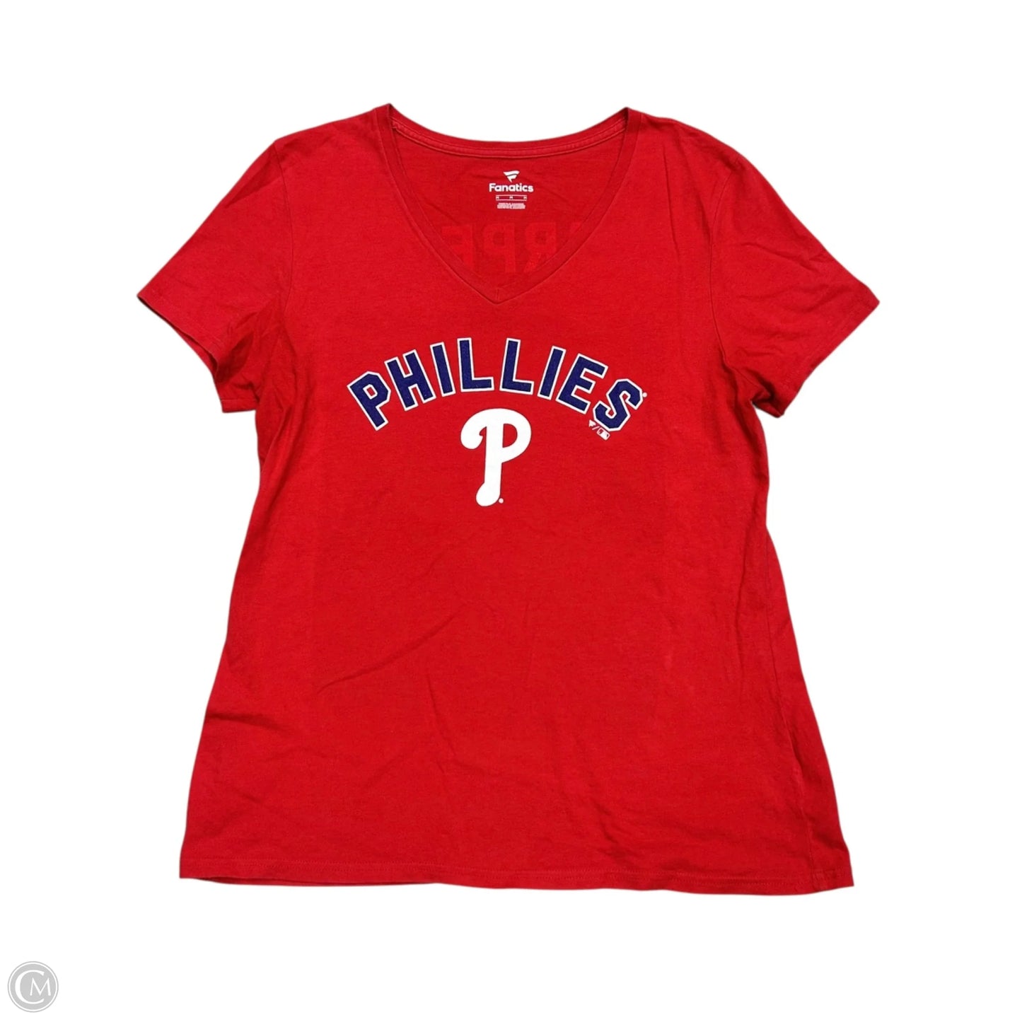 Top Short Sleeve By Fanatics In Red, Size: M