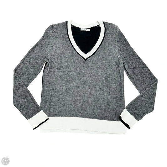Top Long Sleeve By Rag And Bone In Black & White, Size: M