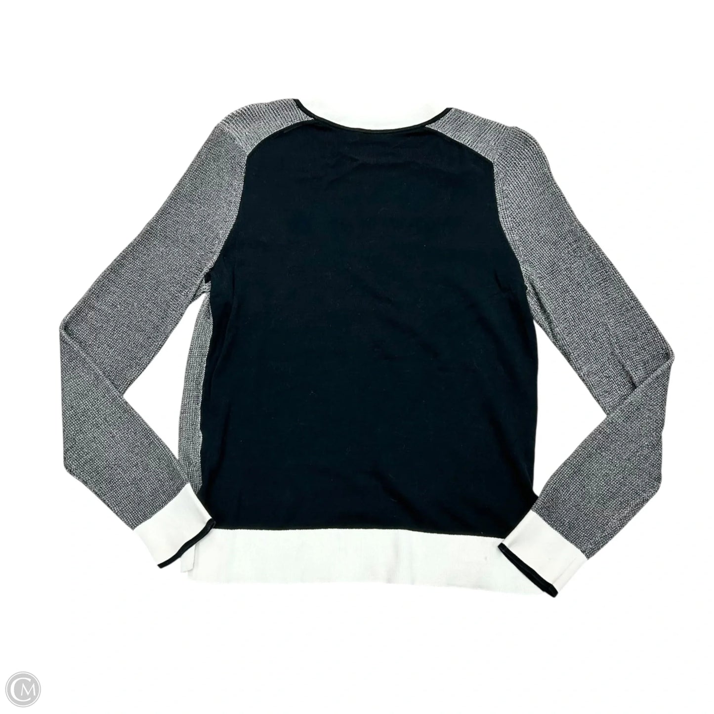 Top Long Sleeve By Rag And Bone In Black & White, Size: M