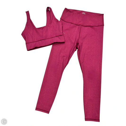 Athletic Pants 2pc By Ivl Collective In Red, Size: M