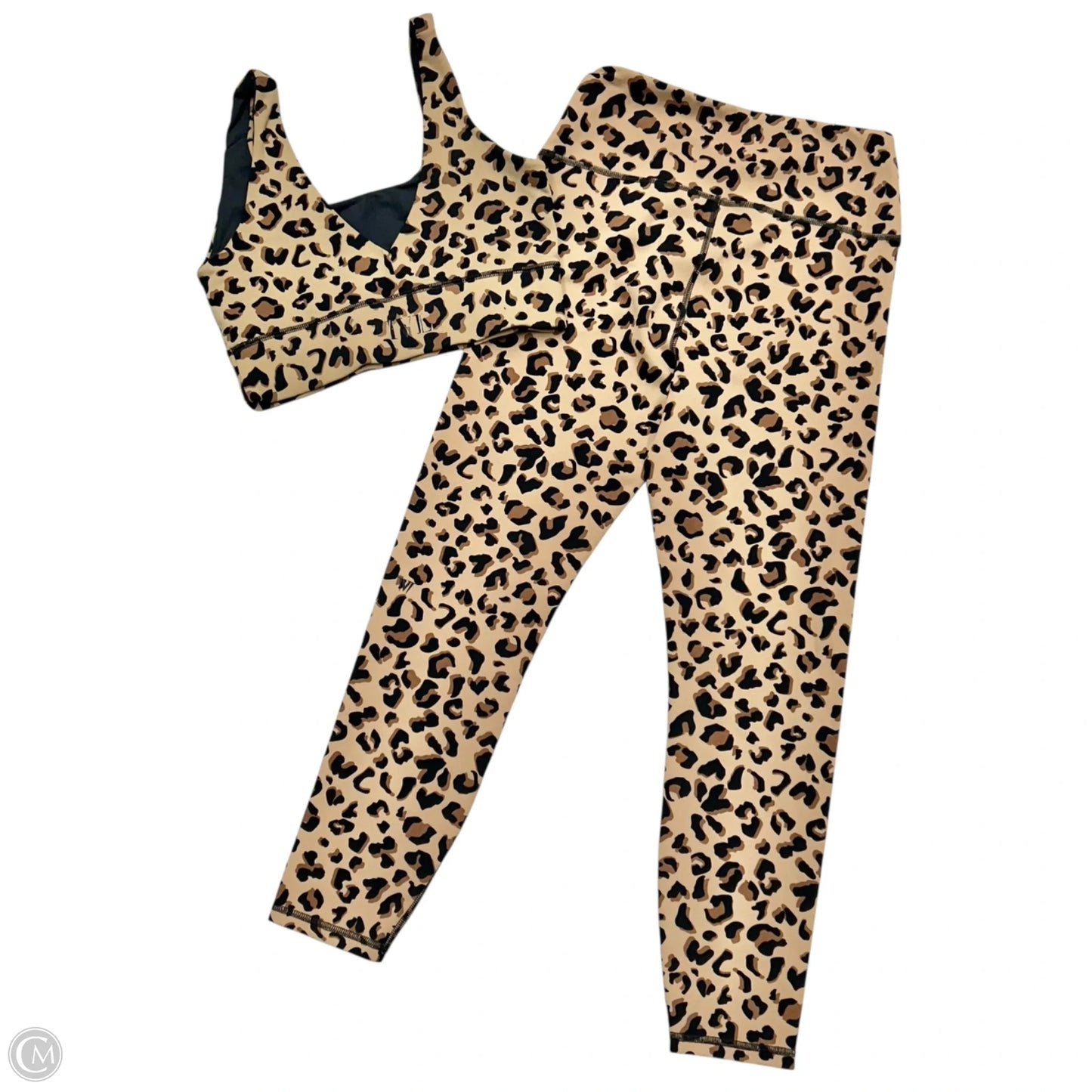 Athletic Pants 2pc By Ivl Collective In Leopard Print, Size: M
