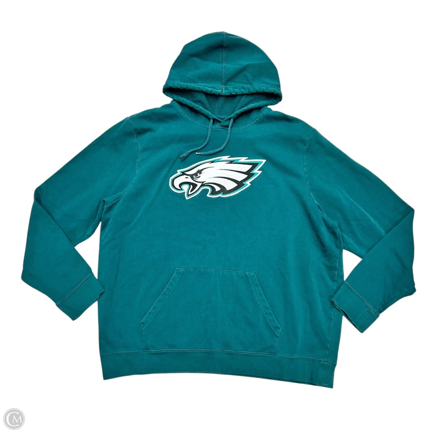 Sweatshirt Hoodie By Majestic In Teal, Size: 2x