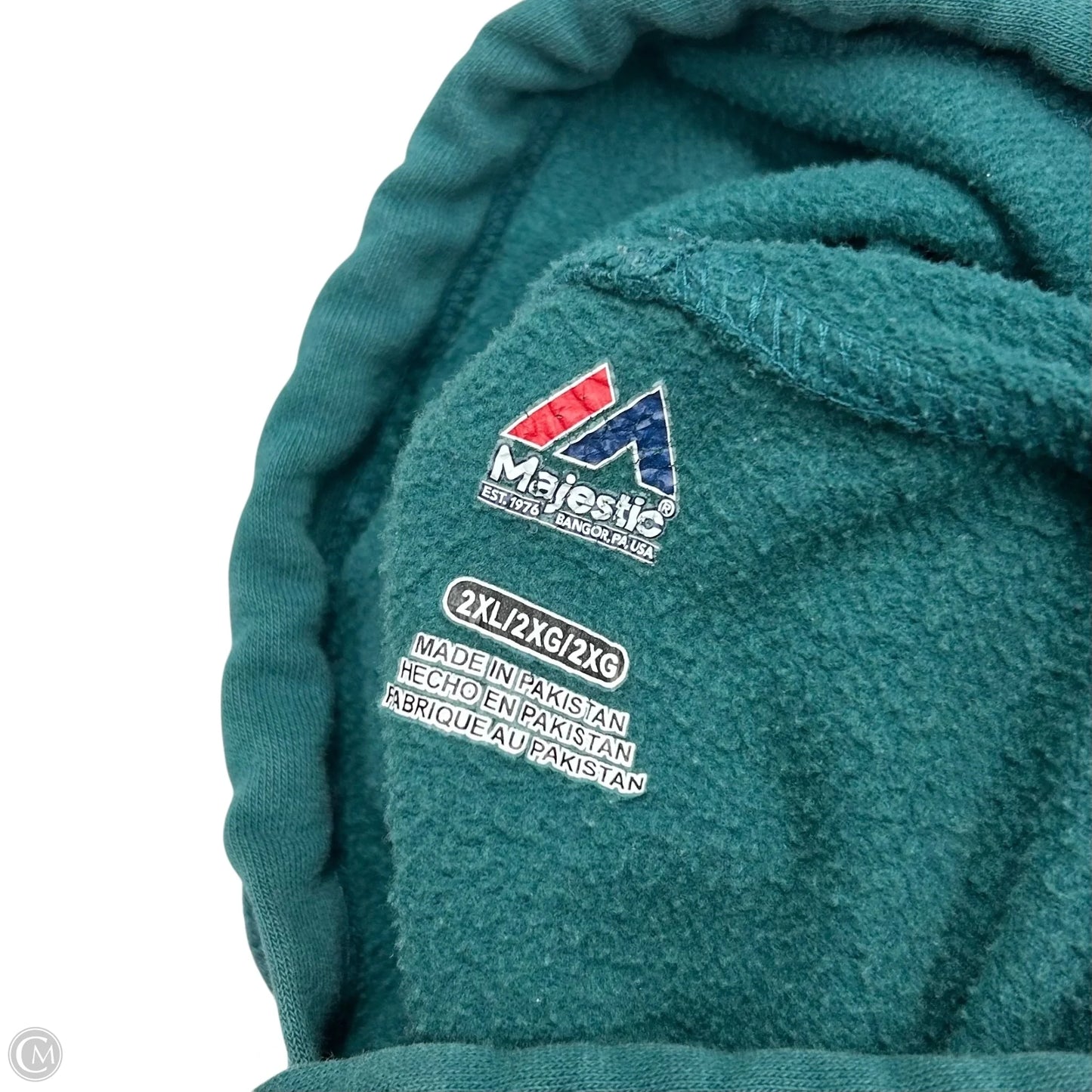 Sweatshirt Hoodie By Majestic In Teal, Size: 2x