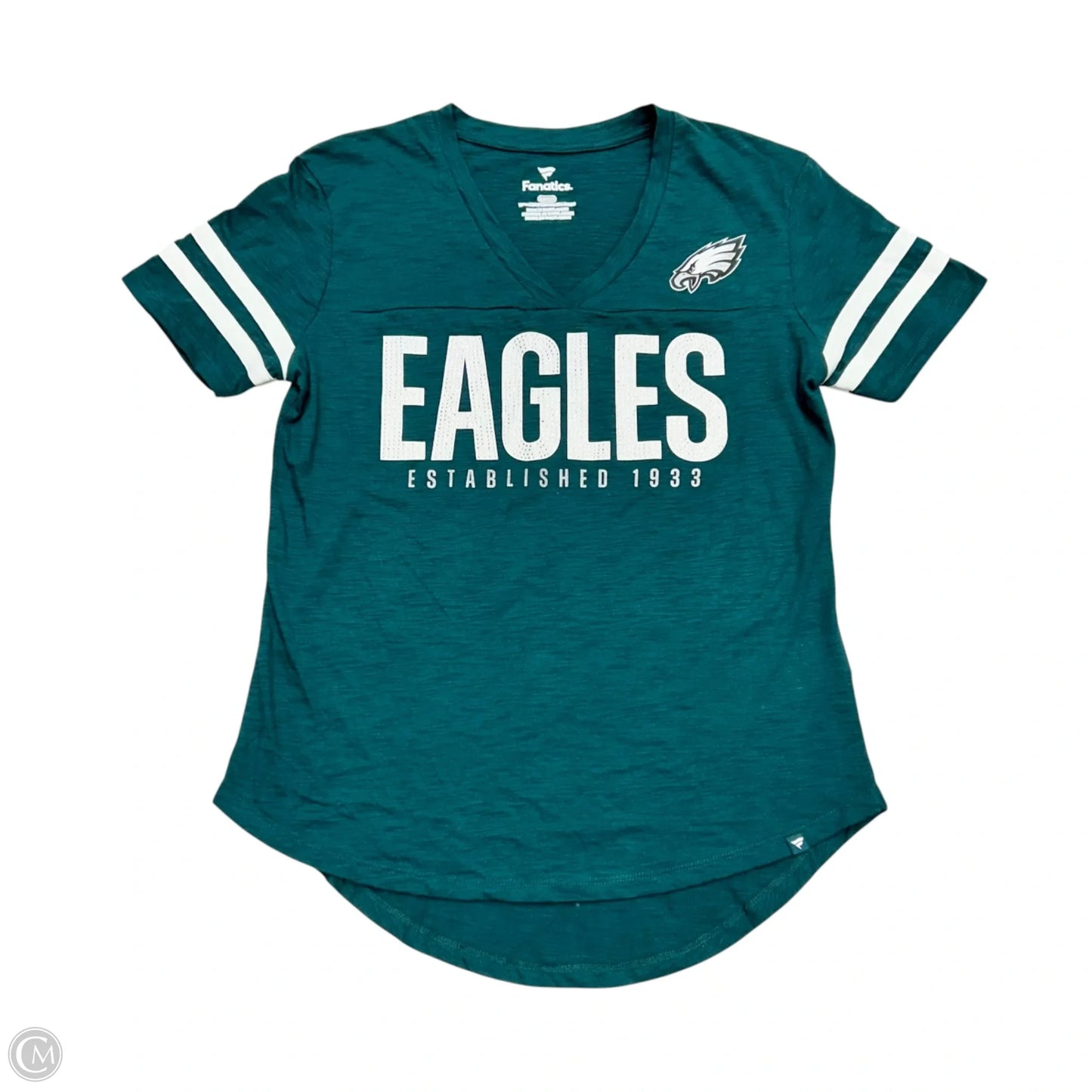 Top Short Sleeve By Fanatics In Teal, Size: S