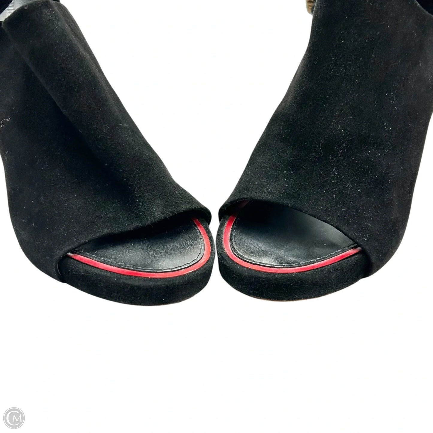 Sandals Luxury Designer By Celine In Black & Brown, Size: 7