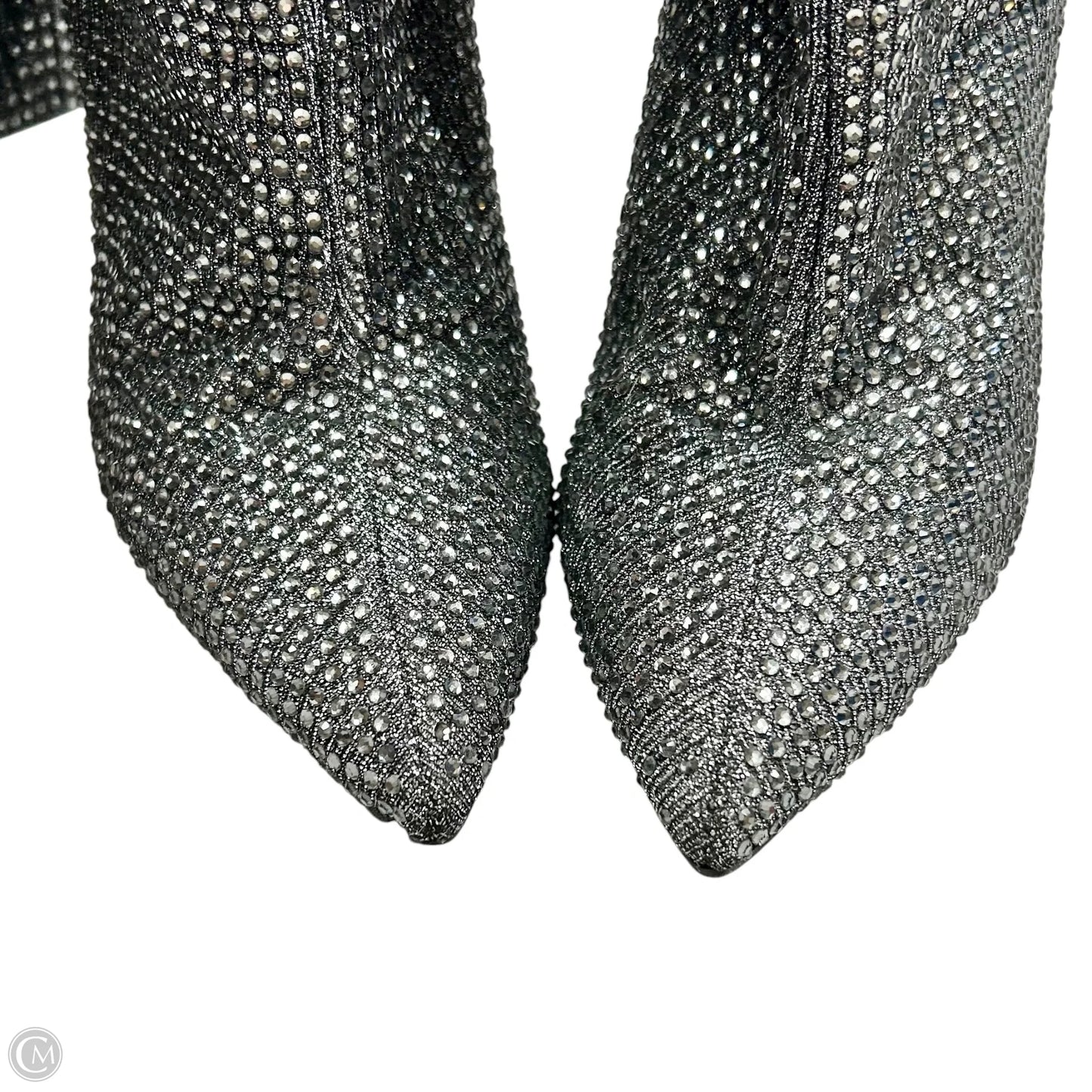 Boots Mid-calf Heels By Jessica Simpson In Silver, Size: 7.5