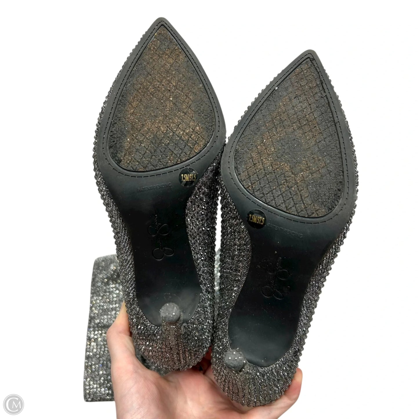 Boots Mid-calf Heels By Jessica Simpson In Silver, Size: 7.5