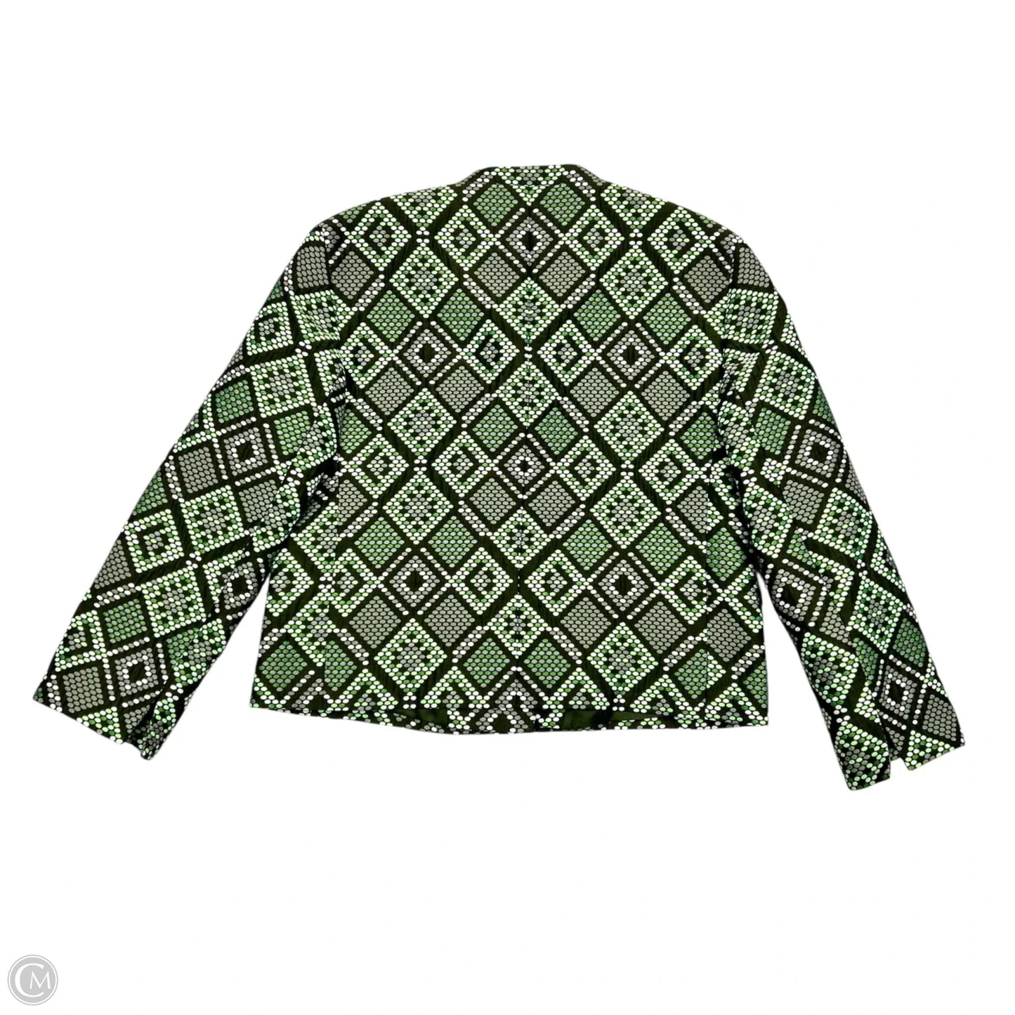 Blazer By Akris In Green & White, Size: M