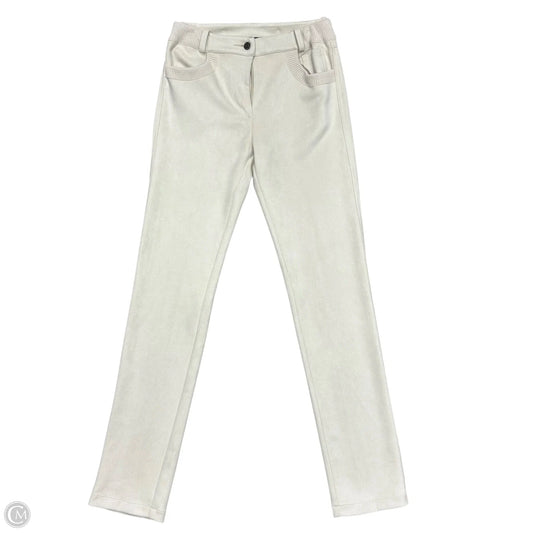 Pants Leggings By Tricot Chic In Cream, Size: 4