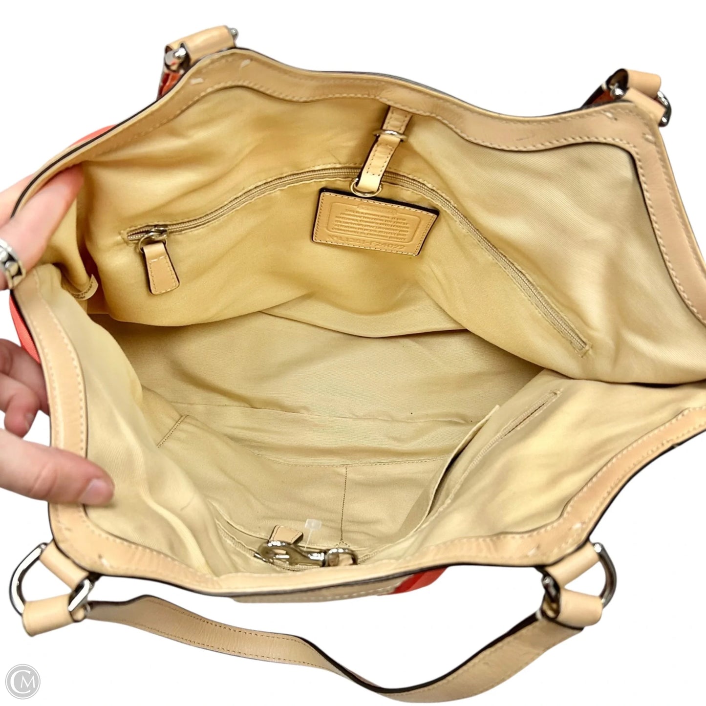 Handbag Designer By Coach, Size: Medium