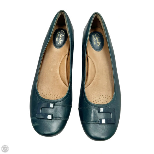 Shoes Flats By Clarks In Teal, Size: 8.5