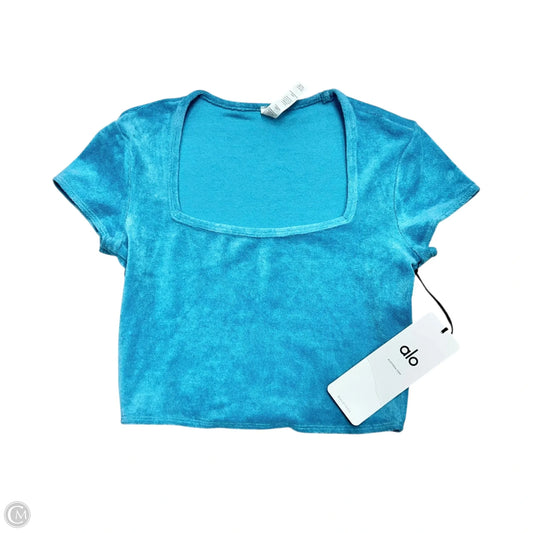 Top Short Sleeve By Alo In Blue, Size: Xs