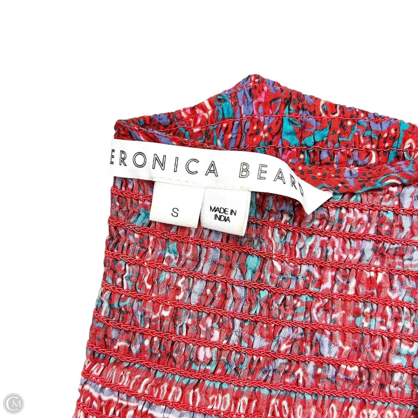 Top Long Sleeve By Veronica Beard In Blue & Red, Size: S