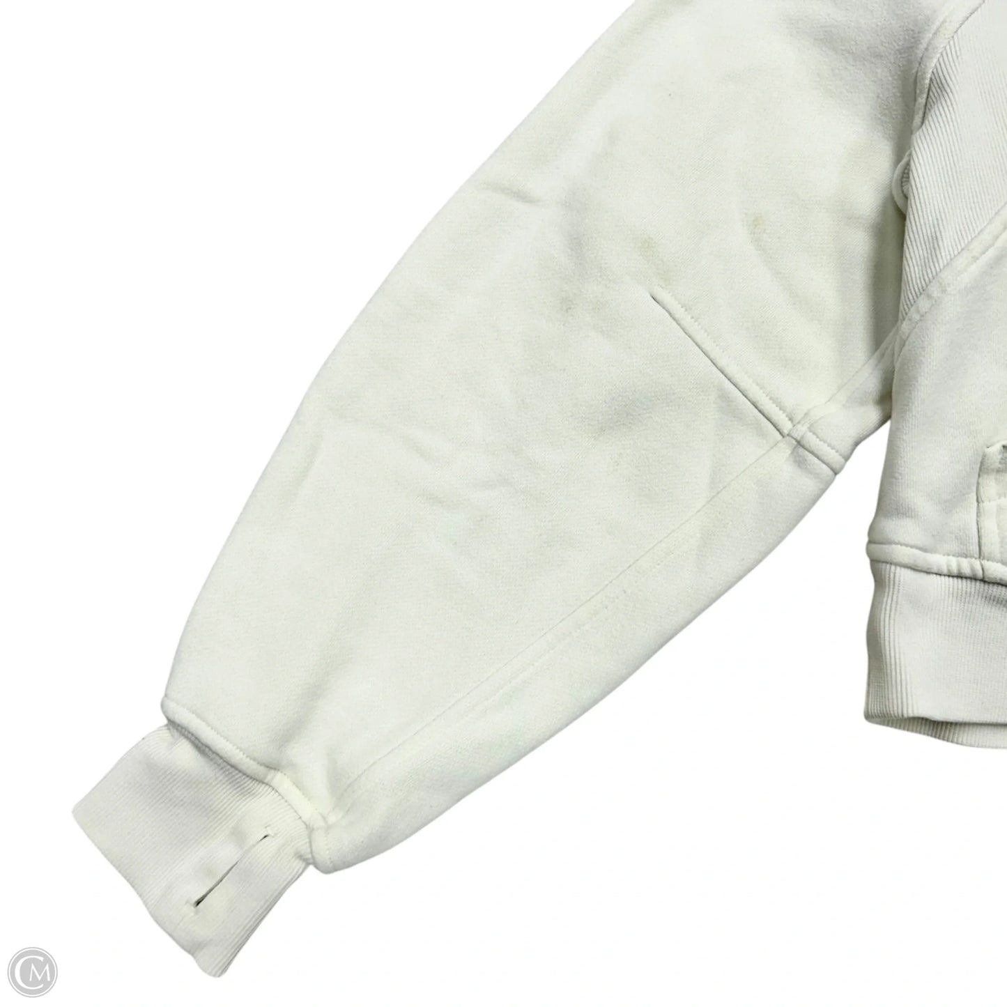 Athletic Jacket By Lululemon In Cream, Size: Xs
