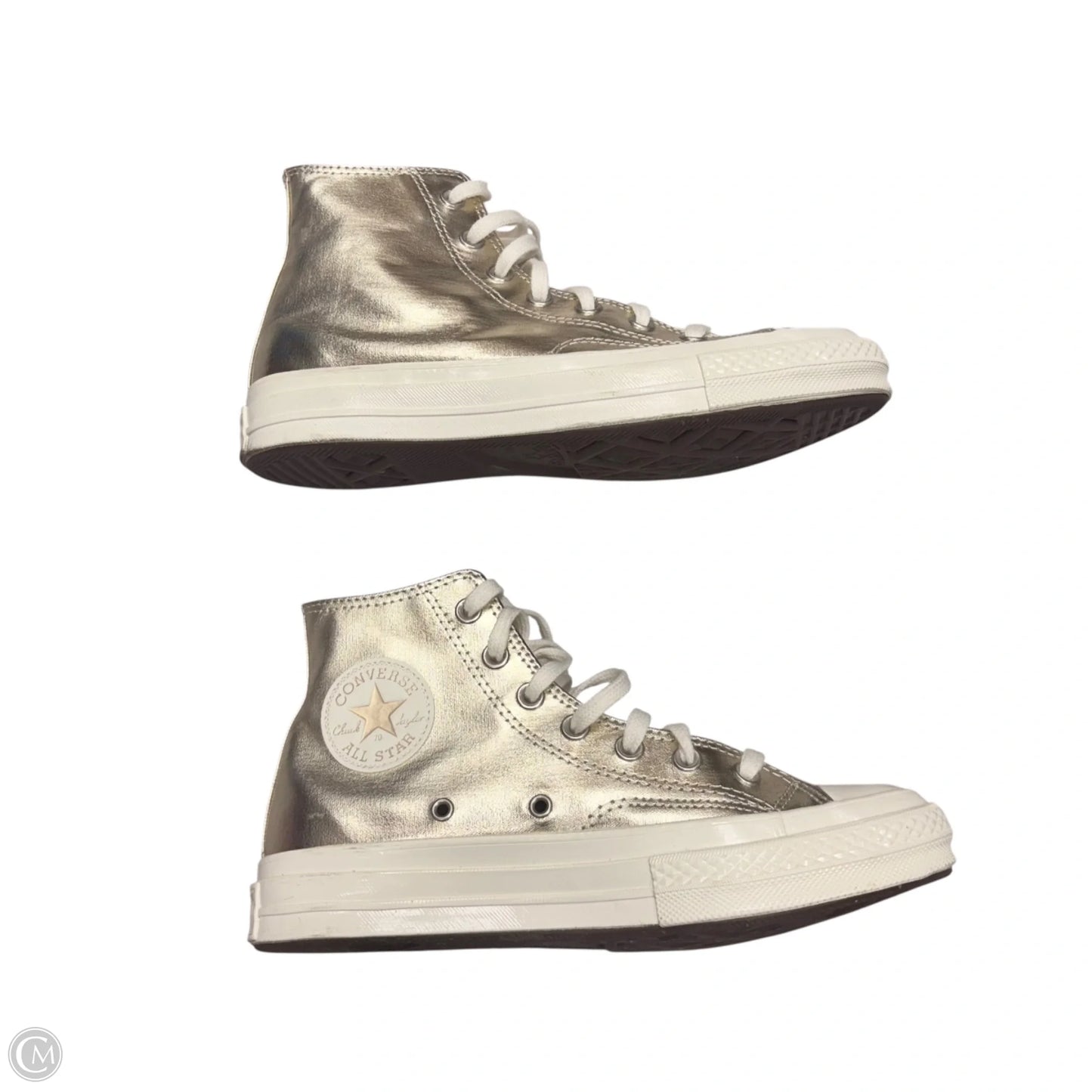 Shoes Sneakers By Converse In Gold, Size: 8