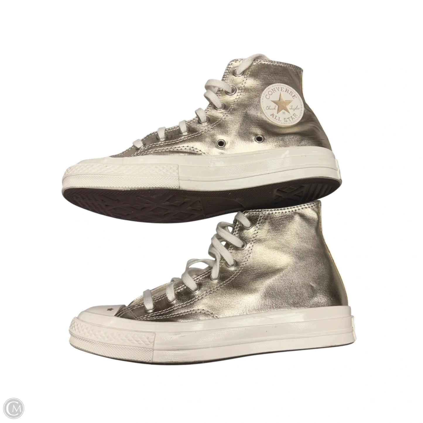 Shoes Sneakers By Converse In Gold, Size: 8