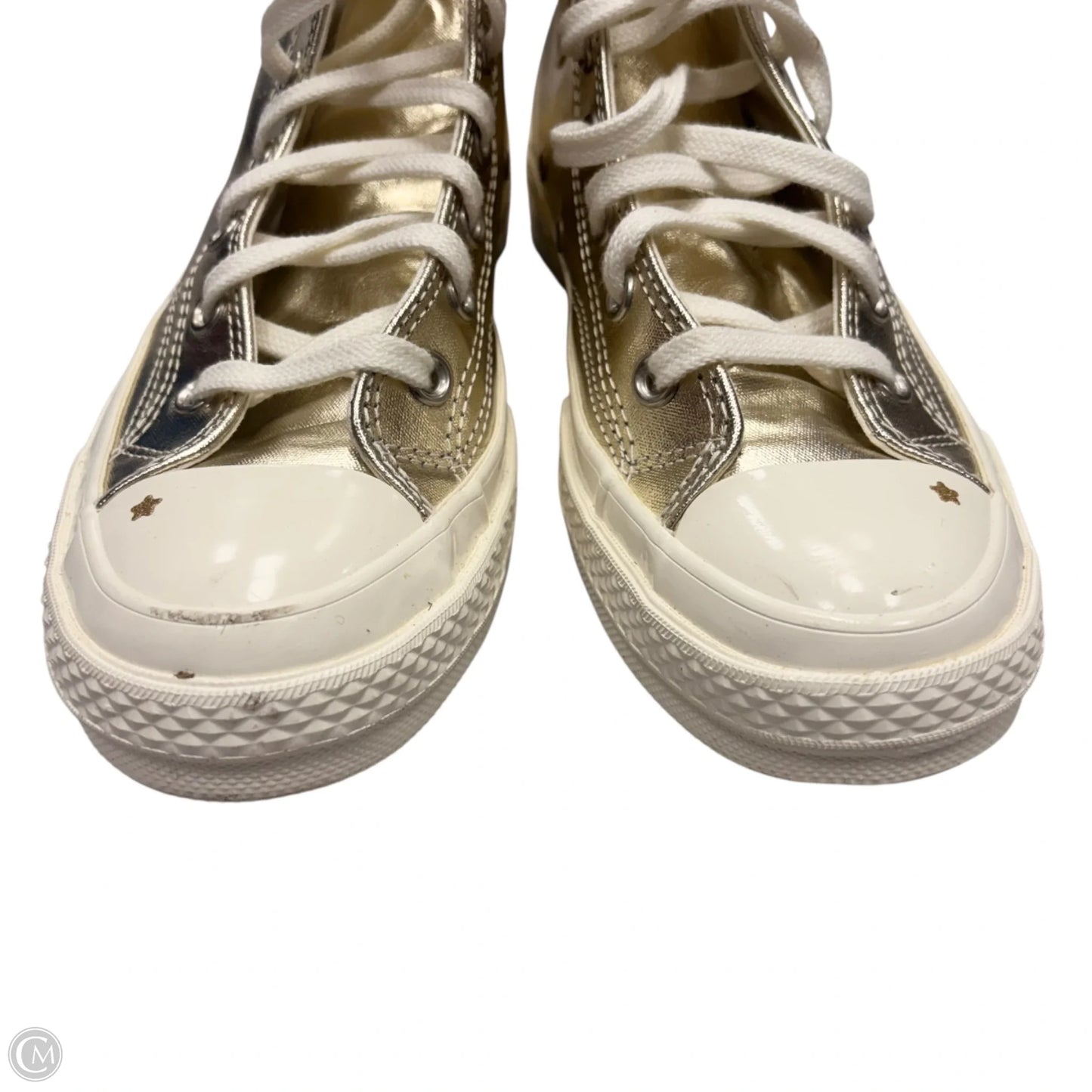 Shoes Sneakers By Converse In Gold, Size: 8