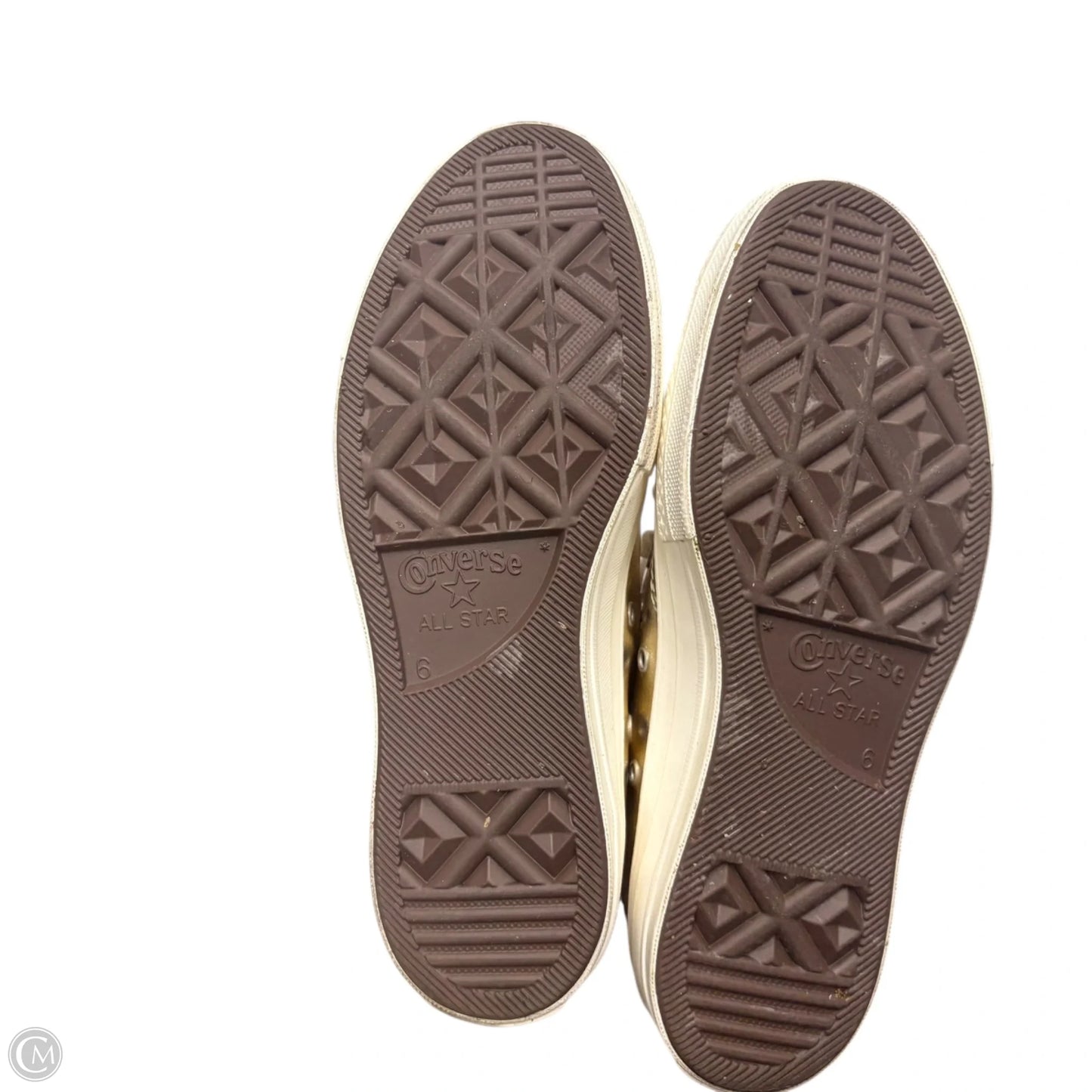 Shoes Sneakers By Converse In Gold, Size: 8