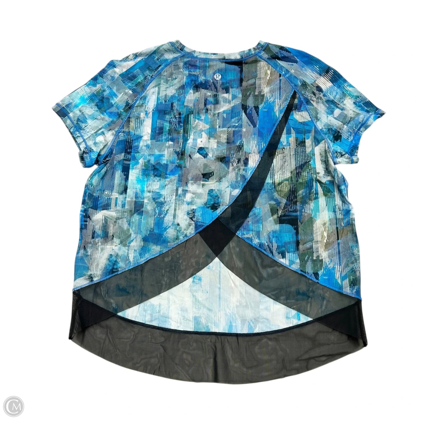 Athletic Top Short Sleeve By Lululemon In Blue, Size: S