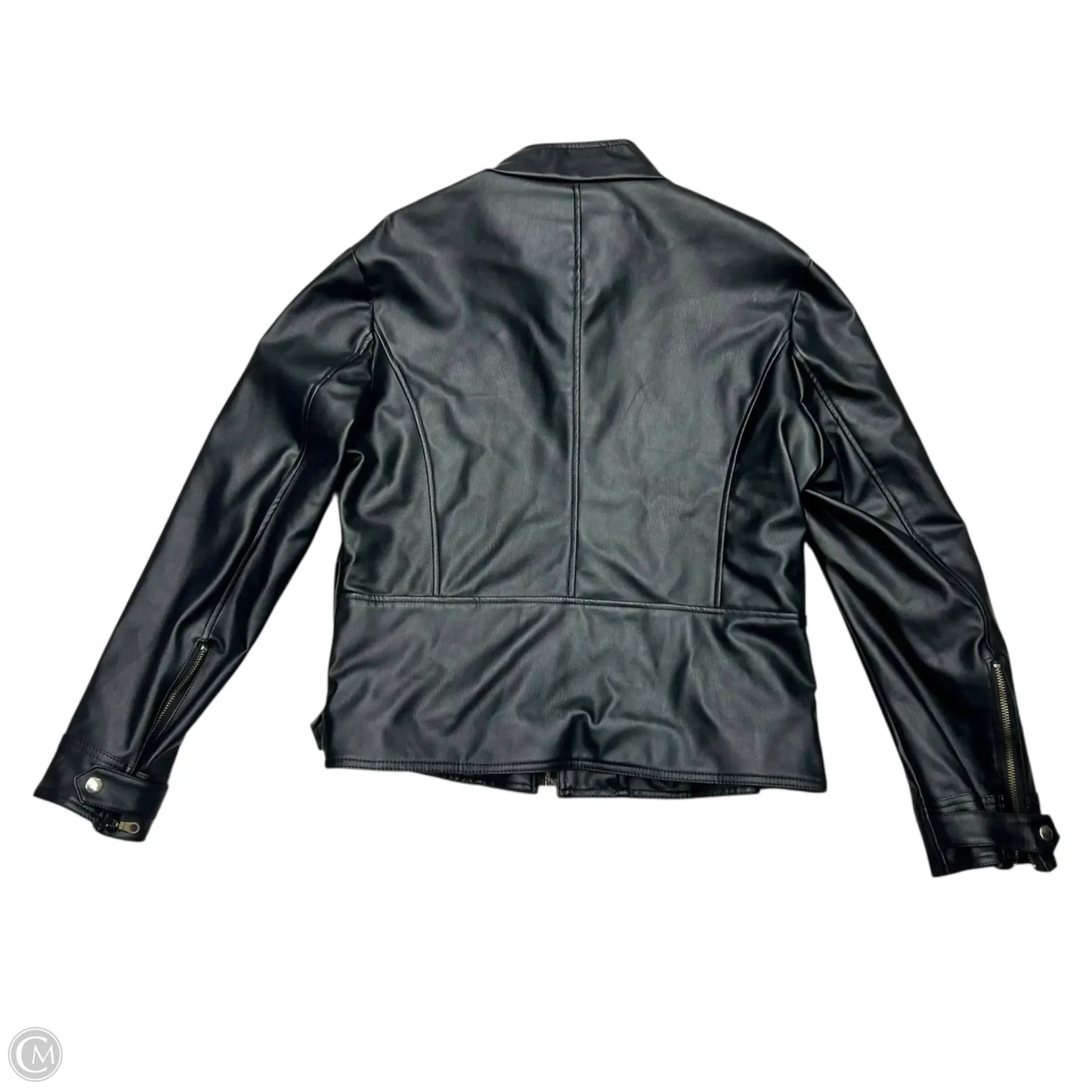 Jacket Moto By Haa Ru In Black, Size: Xxl