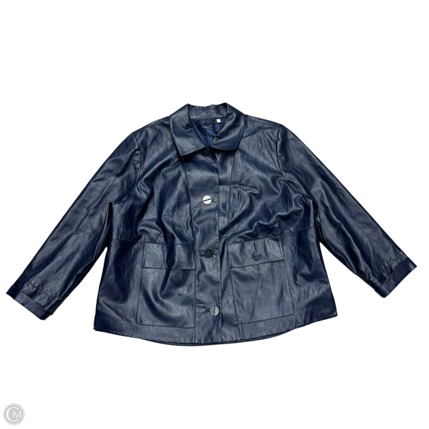 Jacket Other By Chicos In Navy, Size: Xxl